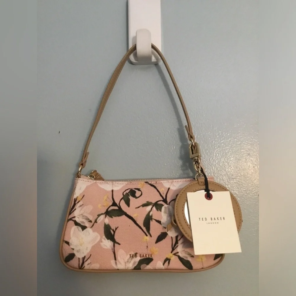 Ted Baker Pink Floral Wristlet Clutch